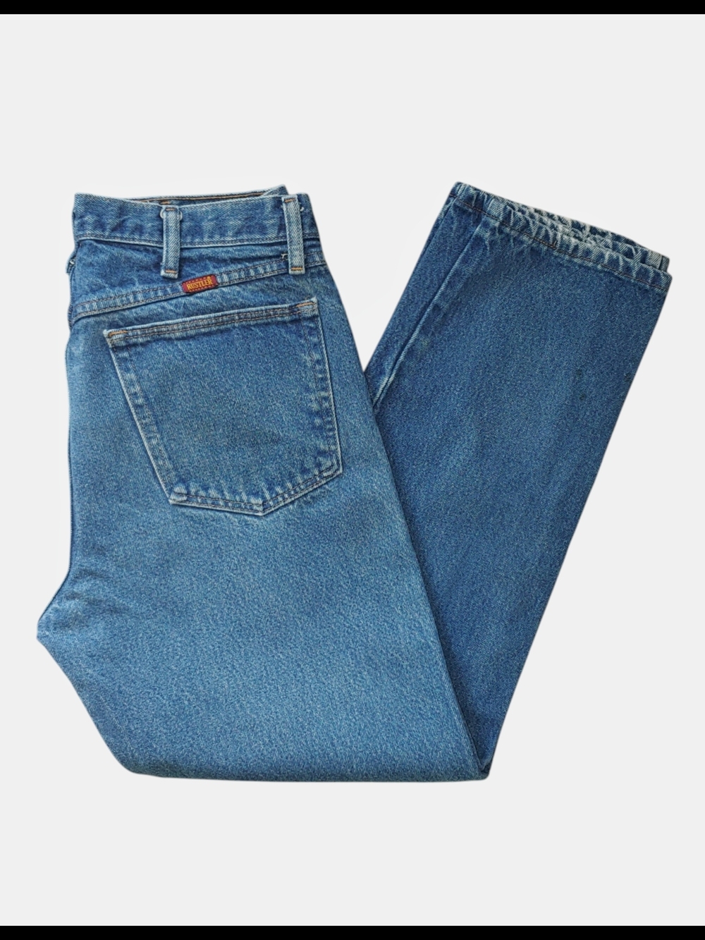 Rustler Classic Men's Blue Denim Jeans